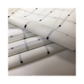 Polyester PU Coated 75D Crossed Grid Twistless Yarn Dyed 4 Way Stretch Double Layer Fabric